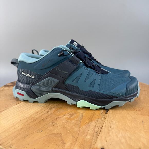 Salomon X Ultra 4 GTX Womens Size 7.5 Hiking Shoes Stargazer Blue Waterproof NEW - Picture 1 of 9